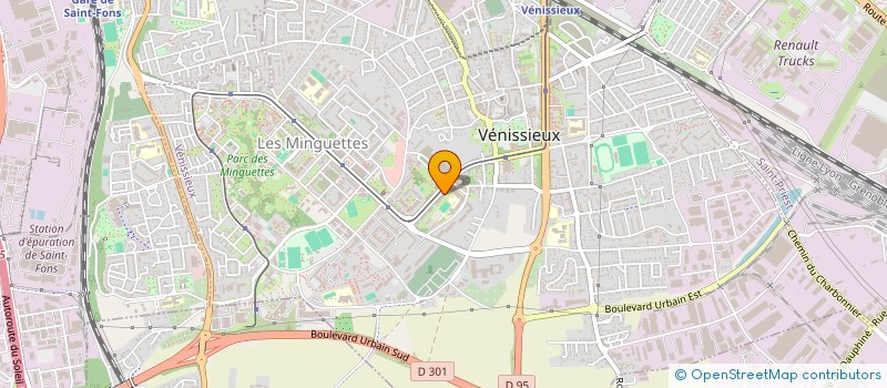 localisation de l'entreprise MADAME ELYSABETH GUY  VENISSIEUX