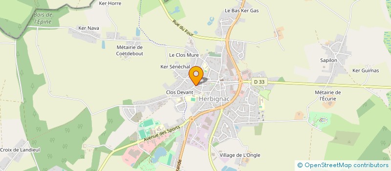localisation de l'entreprise MADAME ELYSABETH PAUVERT à HERBIGNAC
