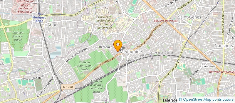 localisation de l'entreprise MADAME ELYSE PERUSSEAU  PESSAC