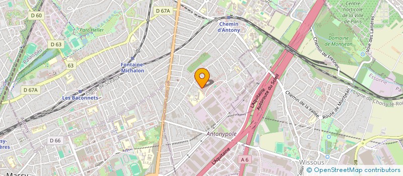 localisation de l'entreprise MADAME ELYSSA AKRICHE à ANTONY