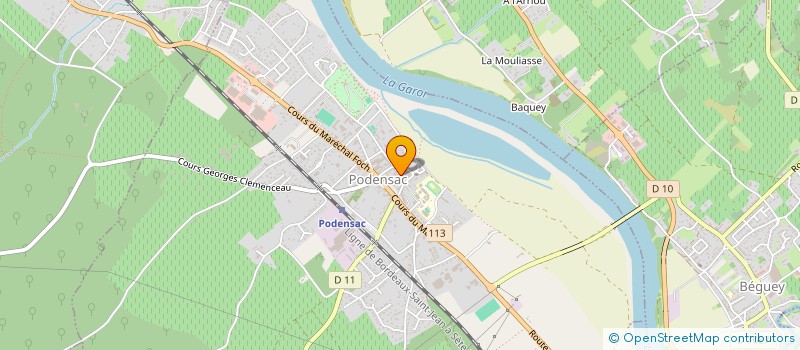 localisation de l'entreprise MADAME ELYSSA DUTREC  PODENSAC