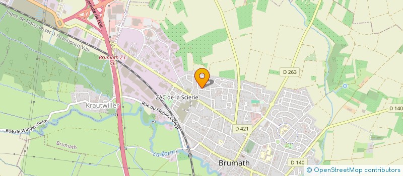 localisation de l'entreprise MADAME ELZA BUSCH  BRUMATH