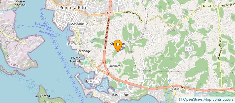 localisation de l'entreprise MADAME ELZA CHICOT  LES ABYMES