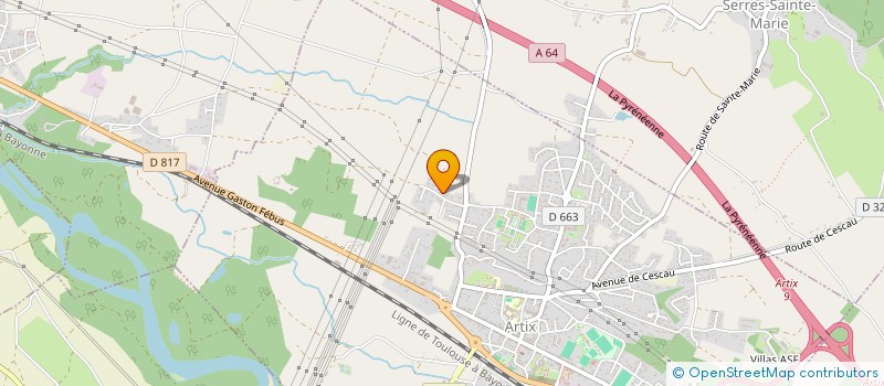 localisation de l'entreprise MADAME ELZA MISSE NSAME à ARTIX