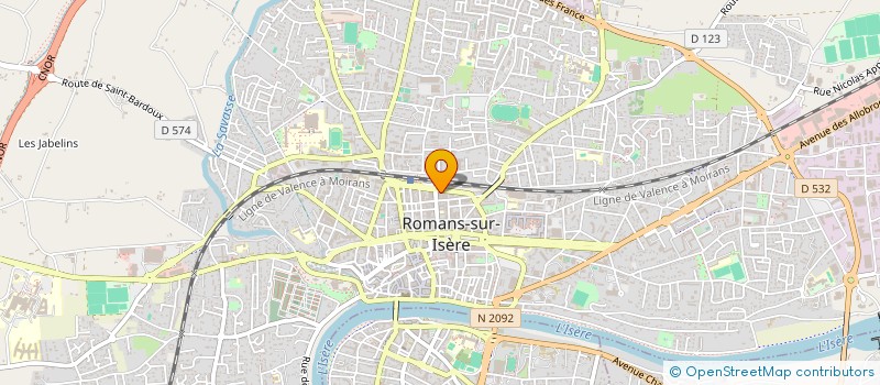 localisation de l'entreprise MADAME ELZA SOLAK  ROMANS-SUR-ISERE