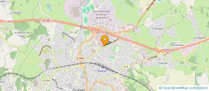 localisation de l'entreprise MADAME ELZBIETA BARTCZAK à GUERET