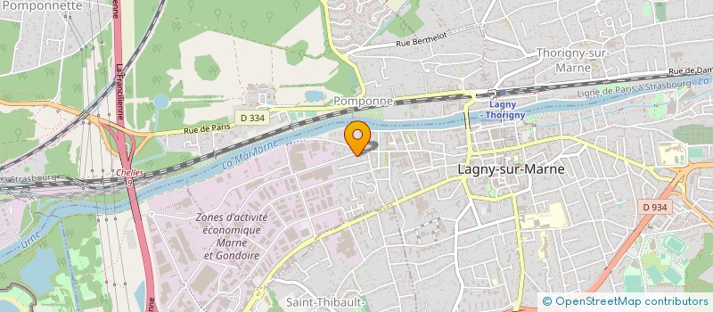 localisation de l'entreprise MADAME ELZBIETA DROZDZ  LAGNY-SUR-MARNE