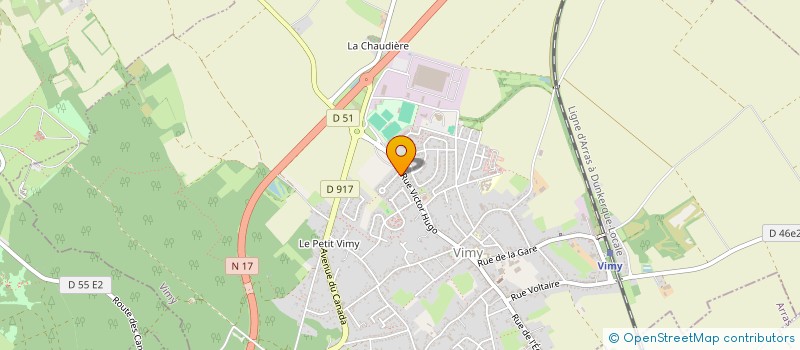 localisation de l'entreprise MADAME ELZBIETA GARBIEN  VIMY