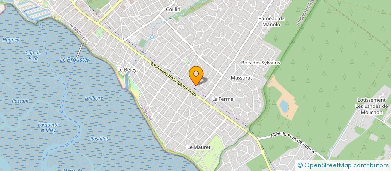 localisation de l'entreprise MADAME EMANA CHAUDOREILLE  LA TESTE-DE-BUCH