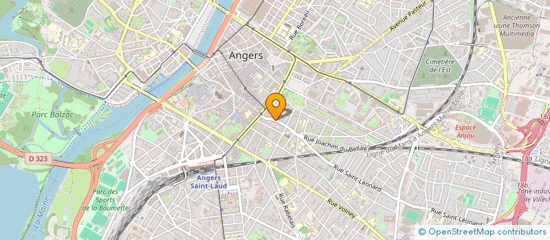 localisation de l'entreprise MADAME EMANUELA GUERRI DALL'ORO  ANGERS