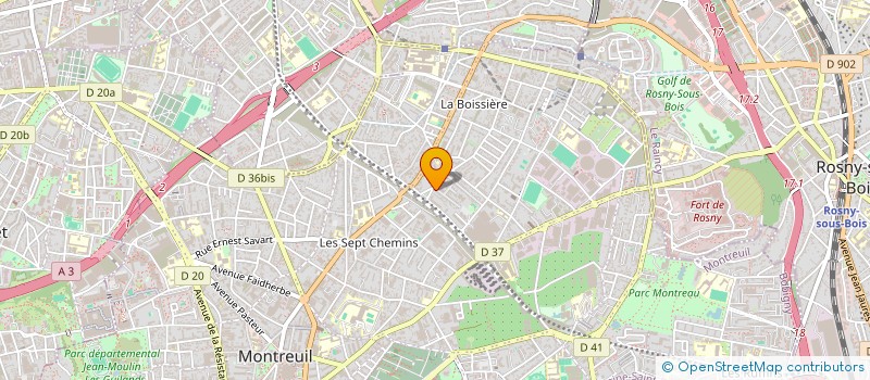 localisation de l'entreprise MADAME EMANUELA PIZZOLLA à MONTREUIL