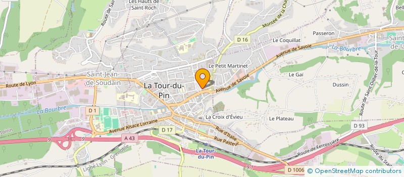 localisation de l'entreprise MADAME EMANUELA TEGLAS  LA TOUR-DU-PIN