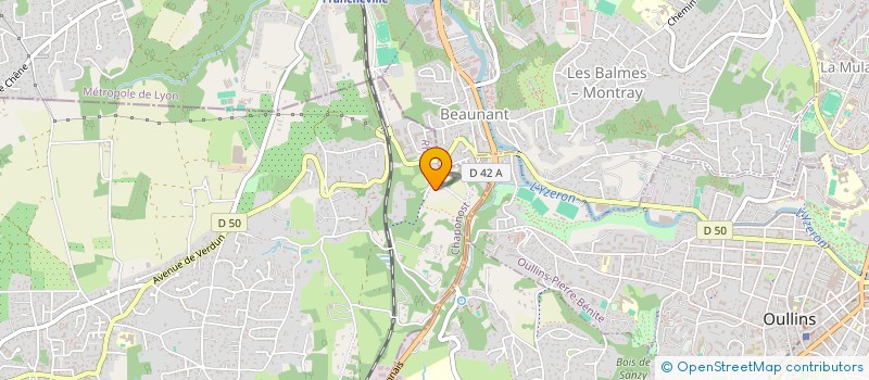 localisation de l'entreprise MADAME EMANUELLE BRUSACORAM  CHAPONOST