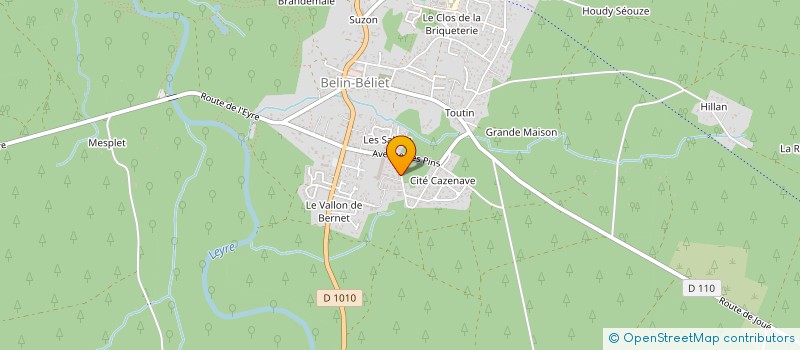 localisation de l'entreprise MADAME EMANUELLE CAMPOS  BELIN-BELIET