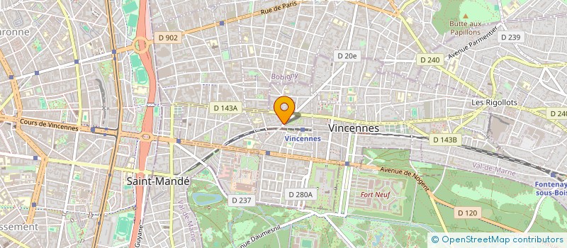 localisation de l'entreprise MADAME EMANUELLE MILLET à VINCENNES