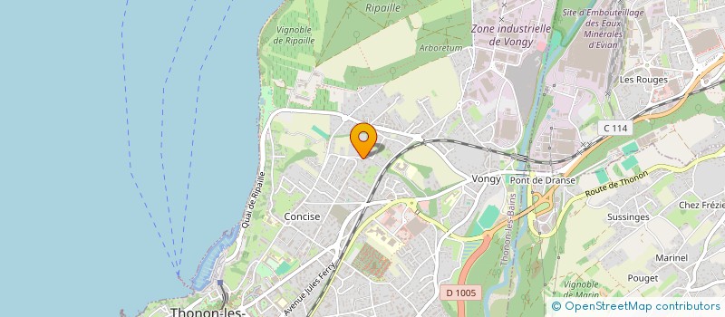 localisation de l'entreprise MADAME EMEL DIKME à THONON-LES-BAINS