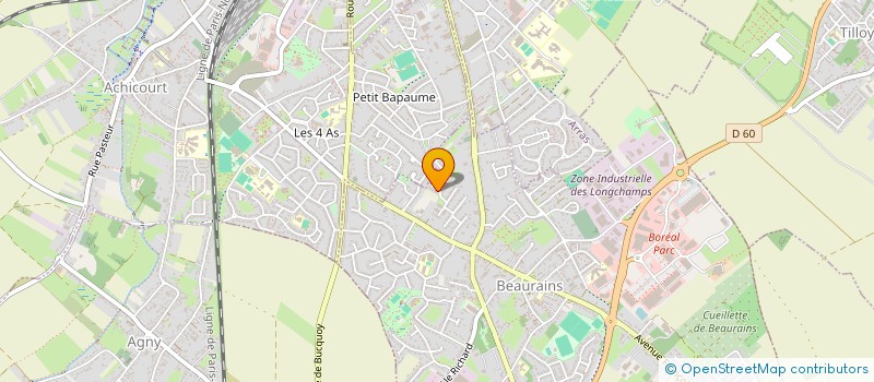 localisation de l'entreprise MADAME EMELIE DENEUVILLE  BEAURAINS
