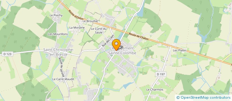 localisation de l'entreprise MADAME EMELIE GUICHARD  L'ABERGEMENT-SAINTE-COLOMBE