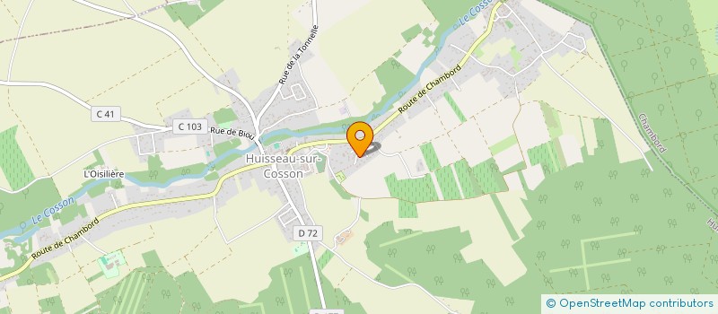 localisation de l'entreprise MADAME EMELIE ROSE  HUISSEAU-SUR-COSSON