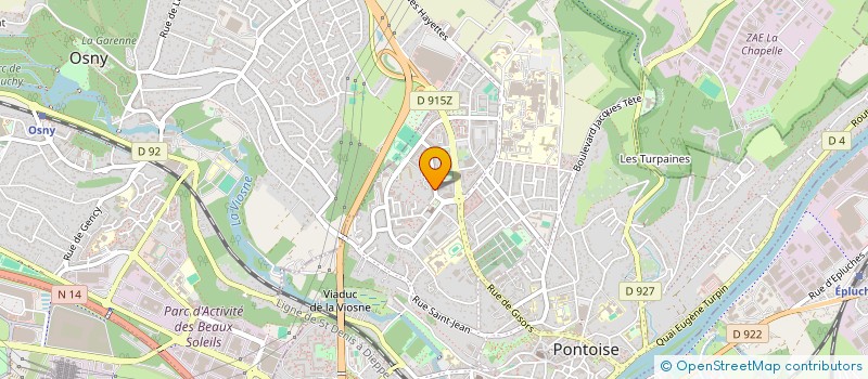 localisation de l'entreprise MADAME EMELIE SODERBERG à PONTOISE