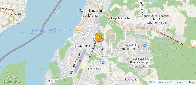 localisation de l'entreprise MADAME EMELINA MEULENHOF à SAINT-LAURENT-DU-MARONI