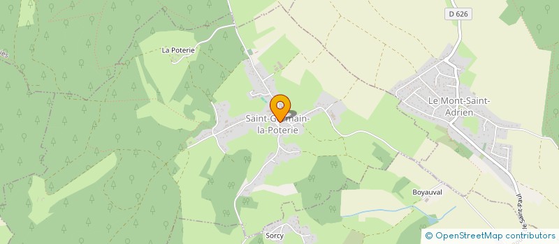 localisation de l'entreprise MADAME EMELINE AMOURET  SAINT-GERMAIN-LA-POTERIE