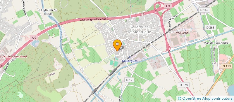 localisation de l'entreprise MADAME EMELINE AUGUSTE  GALLARGUES-LE-MONTUEUX