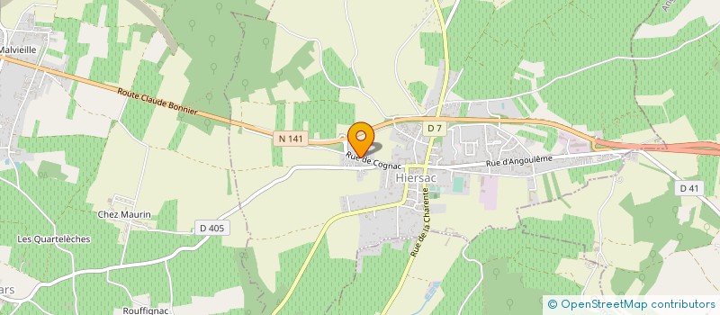 localisation de l'entreprise MADAME EMELINE BARRET  HIERSAC