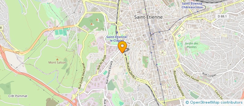 localisation de l'entreprise MADAME EMELINE BASTIDE  SAINT-ETIENNE