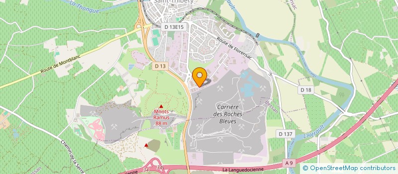 localisation de l'entreprise MADAME EMELINE BAUD  PEZENAS