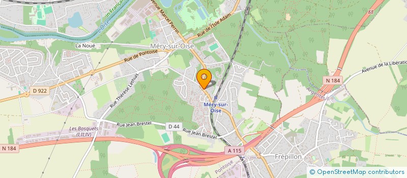 localisation de l'entreprise MADAME EMELINE BEAUJOUAN à MERY-SUR-OISE