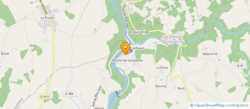 localisation de l'entreprise MADAME EMELINE BEC à GARGILESSE-DAMPIERRE