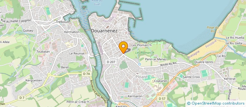 localisation de l'entreprise MADAME EMELINE BELLIARD à DOUARNENEZ