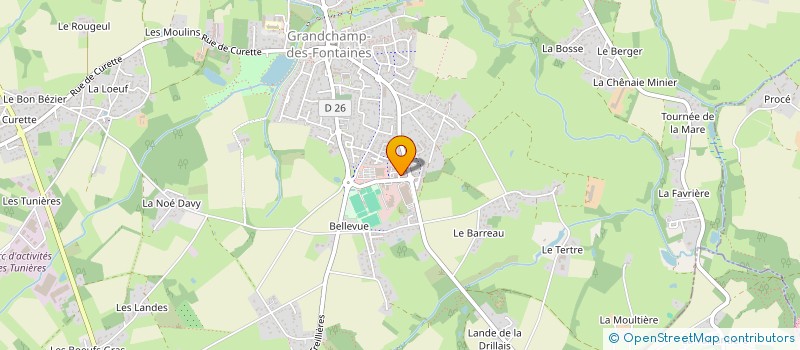 localisation de l'entreprise MADAME EMELINE BERTON  GRANDCHAMP-DES-FONTAINES