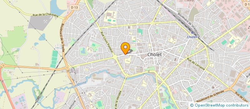 localisation de l'entreprise MADAME EMELINE BILLAUD à CHOLET