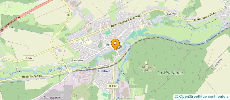 localisation de l'entreprise MADAME EMELINE BLARET  LUMBRES