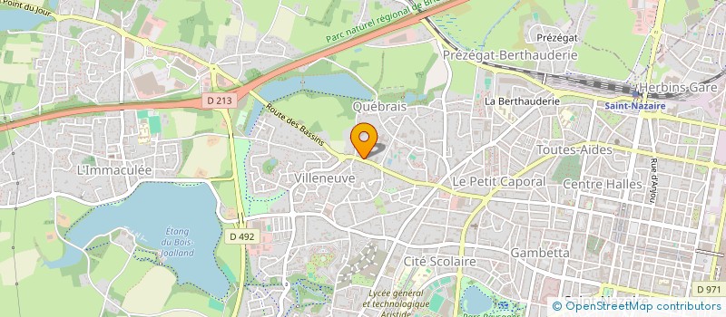 localisation de l'entreprise MADAME EMELINE BLIN  SAINT-NAZAIRE