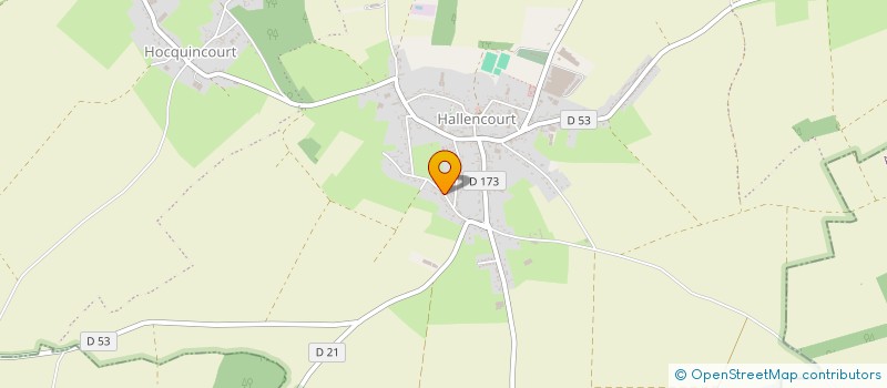 localisation de l'entreprise MADAME EMELINE BLONDEL  HALLENCOURT