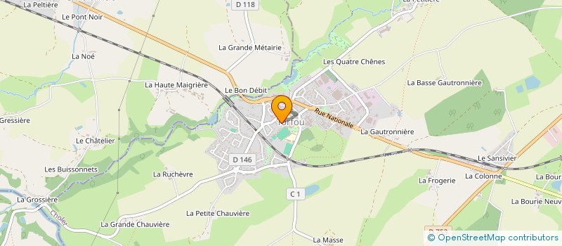 localisation de l'entreprise MADAME EMELINE BLOUIN  SEVREMOINE