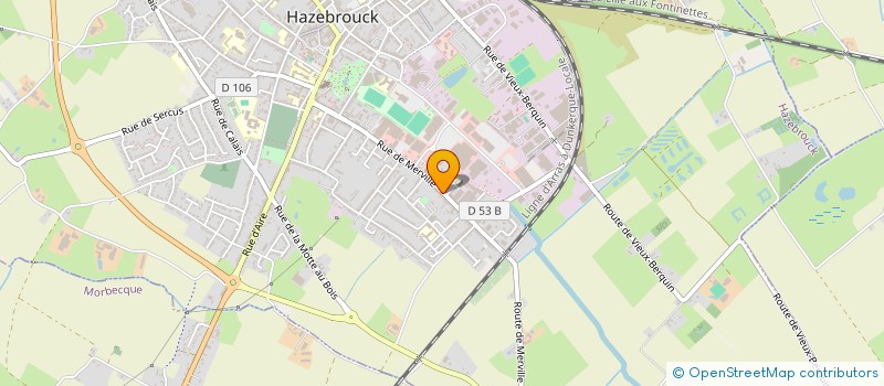 localisation de l'entreprise MADAME EMELINE BOGAERT à HAZEBROUCK