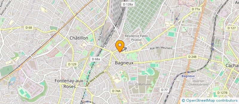 localisation de l'entreprise MADAME EMELINE BORVAL à BAGNEUX