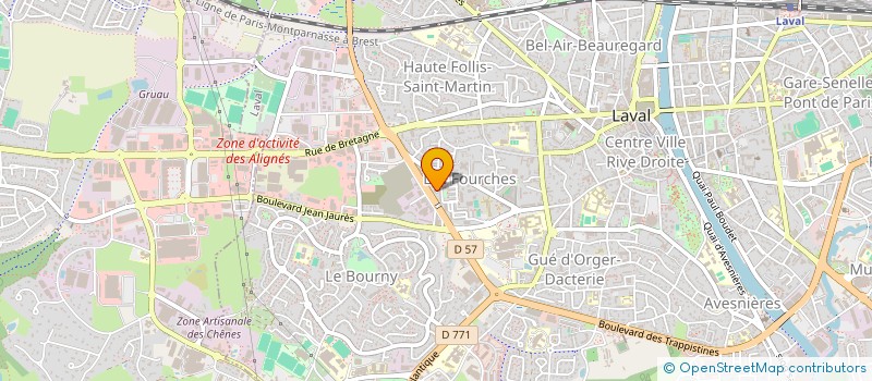 localisation de l'entreprise MADAME EMELINE BREAULT à LAVAL