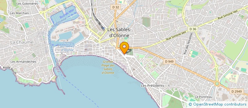 localisation de l'entreprise MADAME EMELINE BRIAL à LES SABLES D'OLONNE