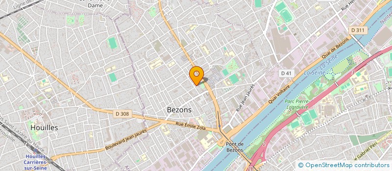 localisation de l'entreprise MADAME EMELINE BRIGNON  BEZONS