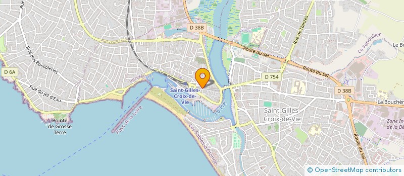 localisation de l'entreprise MADAME EMELINE BUCHOU  SAINT-GILLES-CROIX-DE-VIE