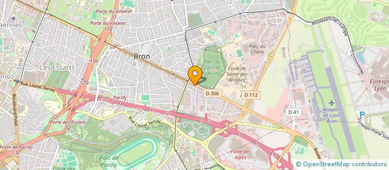 localisation de l'entreprise MADAME EMELINE BURDILLAT  BRON