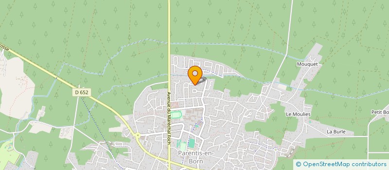 localisation de l'entreprise MADAME EMELINE CAILLAUD  PARENTIS-EN-BORN