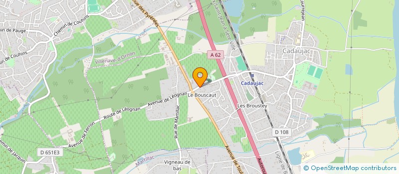 localisation de l'entreprise MADAME EMELINE CAPET  CADAUJAC