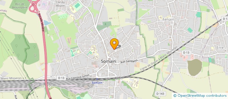 localisation de l'entreprise MADAME EMELINE CARON  SOMAIN