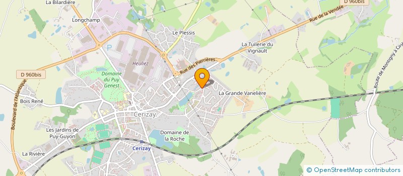 localisation de l'entreprise MADAME EMELINE CARRE  CERIZAY